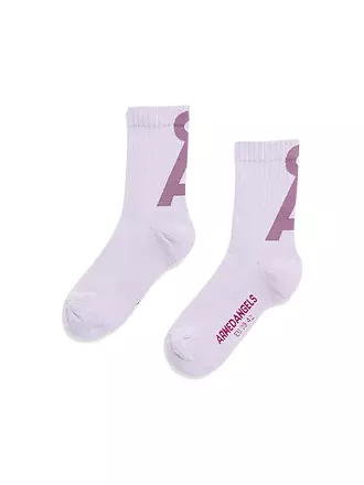 ARMEDANGELS | Chaussettes SAAMUS dark morning - white | lila